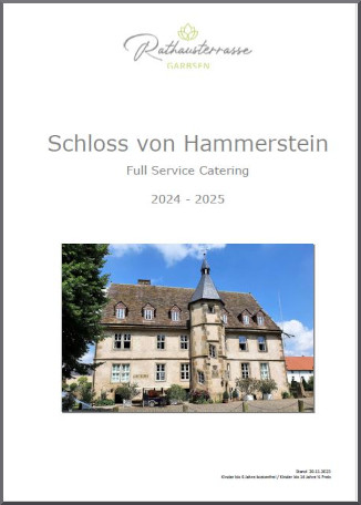 Schloss von Hammerstein Cateringkatalog downloaden