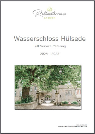 Wasserschloss Hülsede Cateringkatalog downloaden