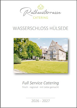 Deckblatt des Full Service Catering-Angebots für Wasserschloss Hülsede