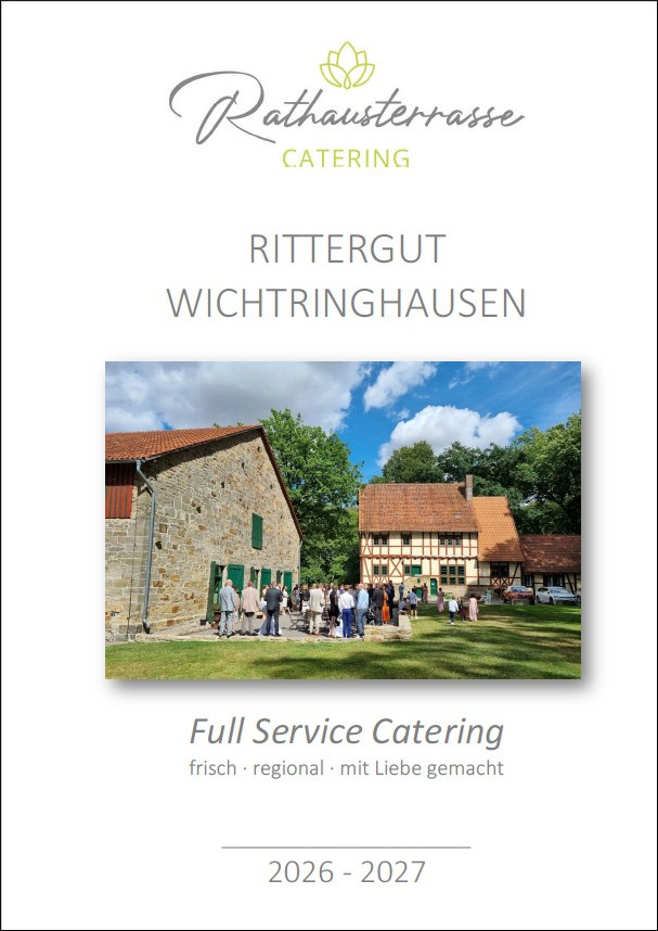 Deckblatt des Catering-Angebots