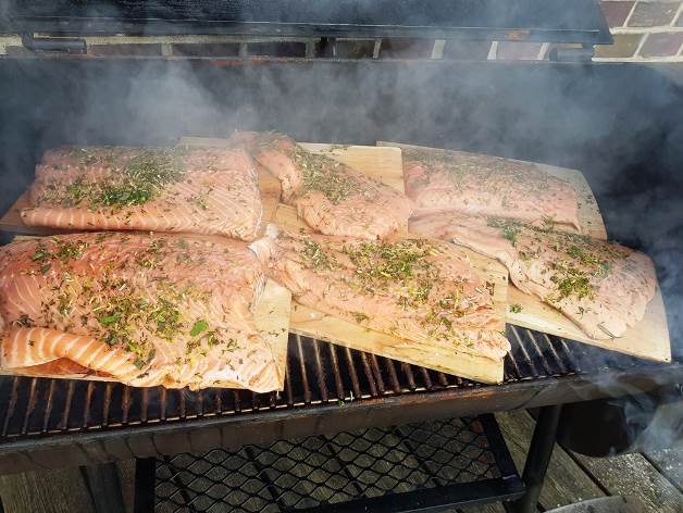 Lachs aus dem Smoker